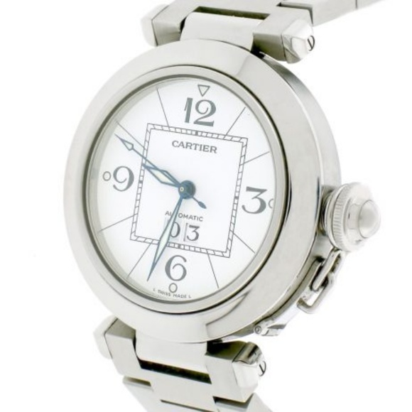 Cartier Pasha C Big Date 35MM White Dial Automatic